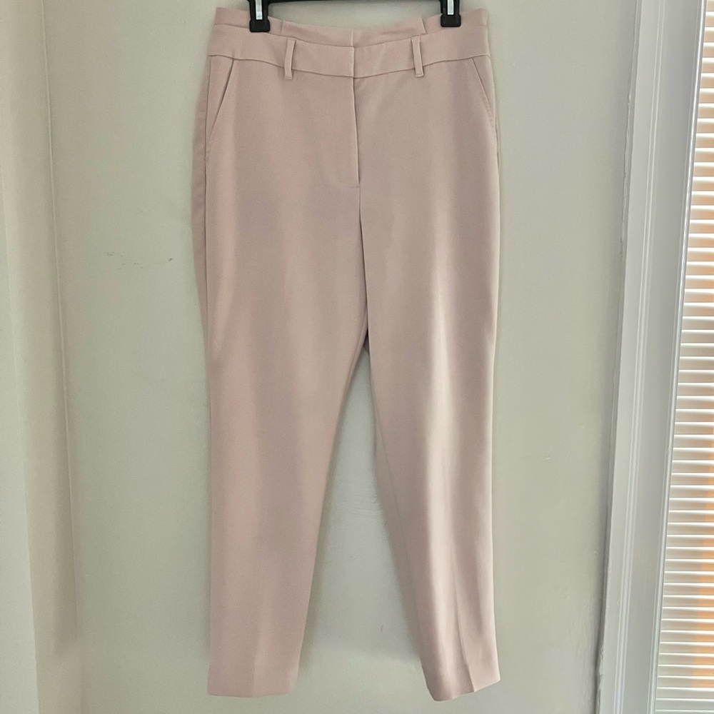 White House Black Market Blush Tapered Ankle Pants Size 8